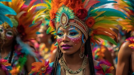 Fototapeta na wymiar AI Colombian Festivities Through the Eyes of Imagination: Captivating, Magical, and Vibrant Photographs That Will Transport You to a World of Fantasy and Wonder