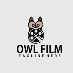 a movie logo with animal illustration design vector