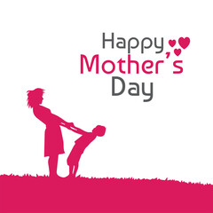 Obraz na płótnie Canvas Happy Mother's Day Greeting card