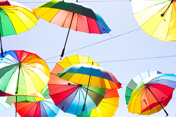 colorful umbrella background