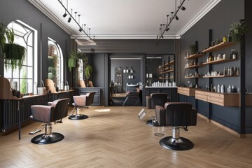Interior Of Luxury Hairdressing salon