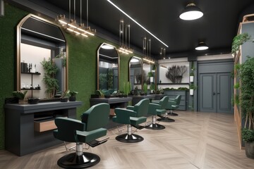 Interior Of Luxury Hairdressing salon