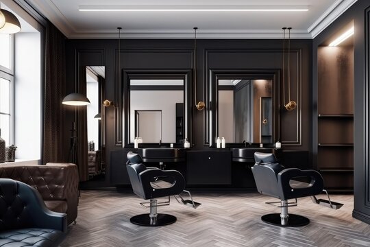 Interior Of Luxury Hairdressing salon