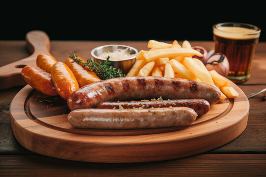 Delicious German Sausage Platter