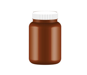 brown pharnacy pill bootle 3d