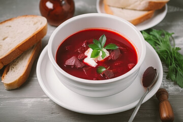 delicious Russian beet soup
