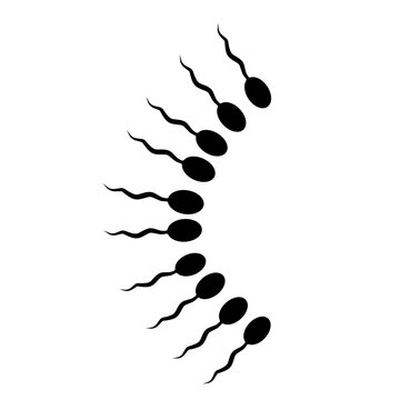 recommend clip art: Sperm cells / spermatozoon flat vector icon for apps and websites