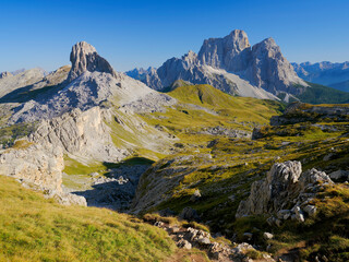 View of Monte Pelmo  in South Tirol, Dolomites, Italy, Europe