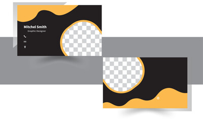 Modern clean Profession business card template. Flat Design abstract vector business care for business
and personal use
