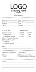 Editable Sample Card Template (Production)