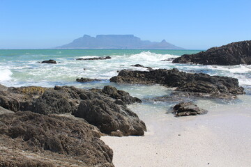 Table Mountain viewpoint, Bloubergstrand, Cape Town, South Africa