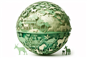 Happy Earth Day. Save the Environment, Save the Planet.  Generative AI