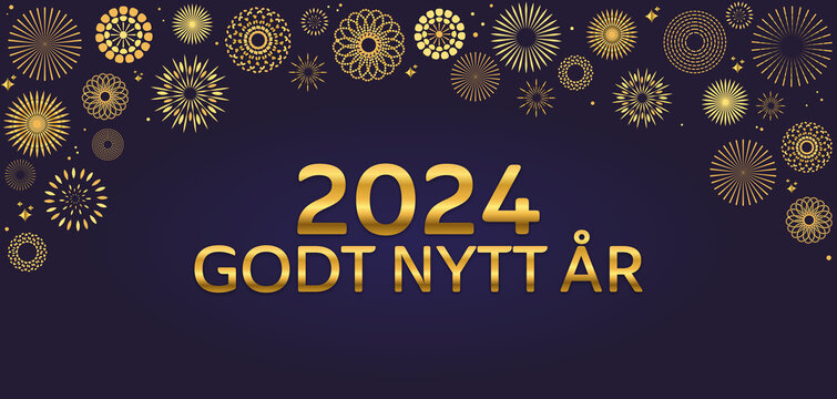 Frohes neues Jahr - Gott nytt år - Norwegisch