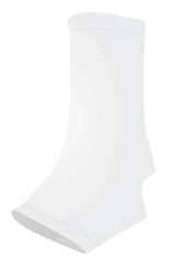 White  leg ankle support. vector illustration