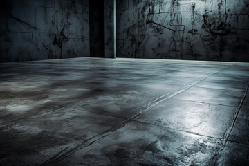 Texture dark concrete floor. Generative Ai. Grunge, Rough, Industrial, Urban, Raw, Surface, Material, Cement, Stone, Gray, Black, Charcoal, Sleek, Smooth, Modern, Contemporary, Minimalist, Loft, Wareh