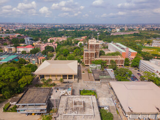 Obraz premium Aerial images of the University of Lagos, Nigeria