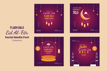 Flash Sale Promotion Template Bundle For Eid-Ul-Fitr Sharing