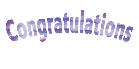 Congratulations typography