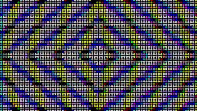 Bad Signal: A Flickering and Distorted Display of Television Static. 