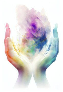 Healing hands Reiki - by generative AI