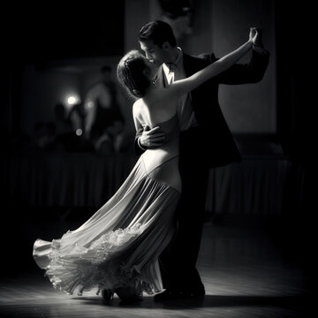Wedding dance romantic couple tango - By Generative AI	
