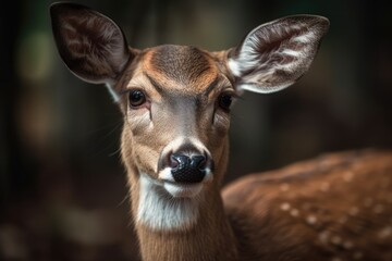 White tail deer are incredibly adorable. Generative AI