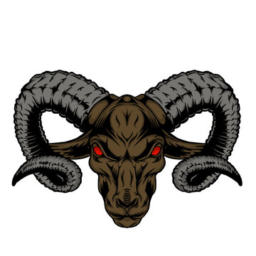 Black goat head