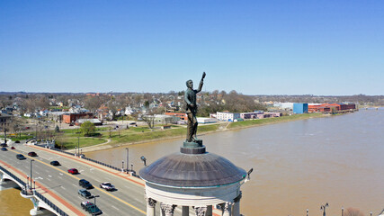 Civil War Statue fort Hamilton Ohio