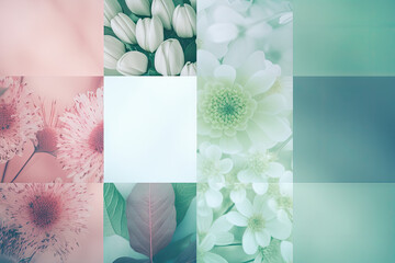 Spring Style Collage Background - Collage Spring Backdrops Wallpaper - Spring Collage Wallpaper created with Generative AI technology