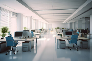 Co-Working-Space, Callcenter or Open Office, made with generative AI and reworked