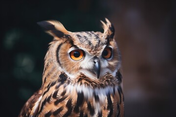 Picture of a Lovely Owl. Generative AI
