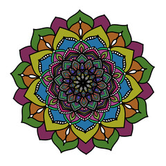Mandala illustration art flower