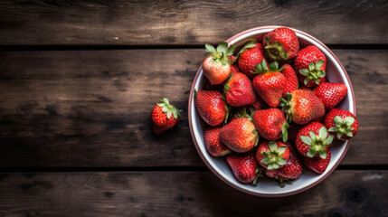 A bowl with strawberries