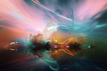 surreal abstract background image that transports the viewer to a dreamlike world Generative AI