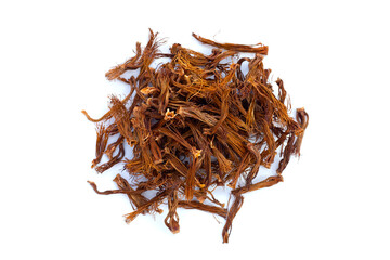 Dried red cotton tree flower