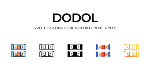 Dodol Icon Design in Five style with Editable Stroke. Line, Solid, Flat Line, Duo Tone Color, and Color Gradient Line. Suitable for Web Page, Mobile App, UI, UX and GUI design.