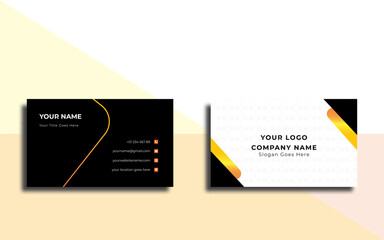 Premium business card Standard business card design template Simple business card presentation Modern business card Creative business card