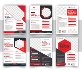 Modern business flyer Bundle design template