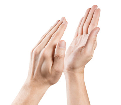 Clapping hands cut out