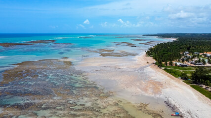 Fototapeta premium Foto de drone praias alagoanas