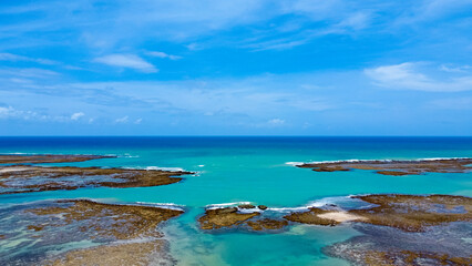 Foto de drone praias alagoanas