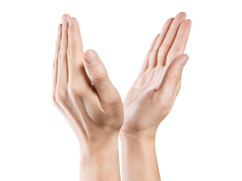 Clapping hands cut out