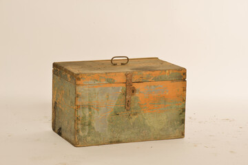 old wooden chest 
