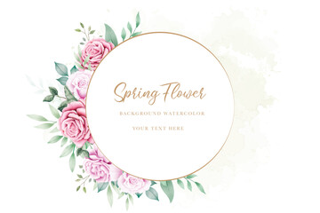  hand drawn  floral wreath and background design