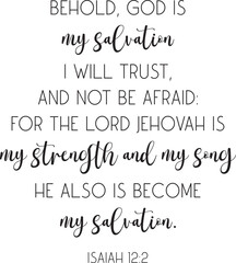 Fototapeta premium Encouraging Bible Verse, Christian saying, Scripture Quote, Christian card, religious print art, vector illustration