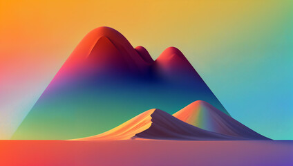 amazing colorful fantasy landscape_2, generative AI
