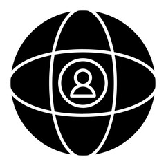 Global Network Glyph icon