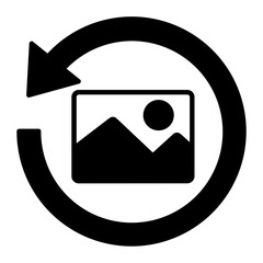 Rotate Image Glyph icon