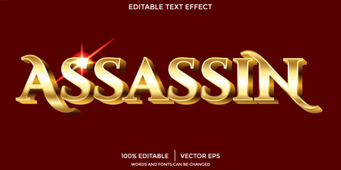 assassin text effects editable