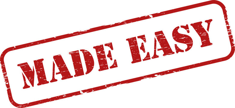 Made easy grunge rubber stamp